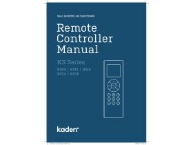 Remote Controller Manual - Kaden Wall Mounted Air Conditioner KS Series