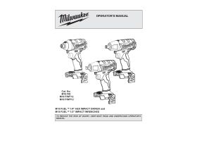 User Manual - Milwaukee M18 Fuel Impact Wrench Cordless Fuel Next Gen 18V