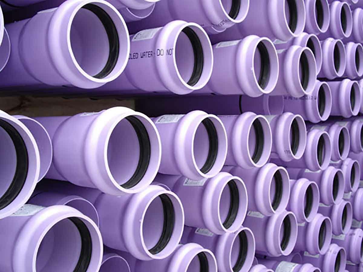 MPVC Series 2 Lilac Pipe PN16 Rubber Ring Joint