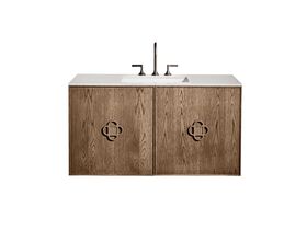 ISSY Adorn Undermount Wall Hung Vanity Unit with Two Doors & Internal Shelf with Petite Handle 166