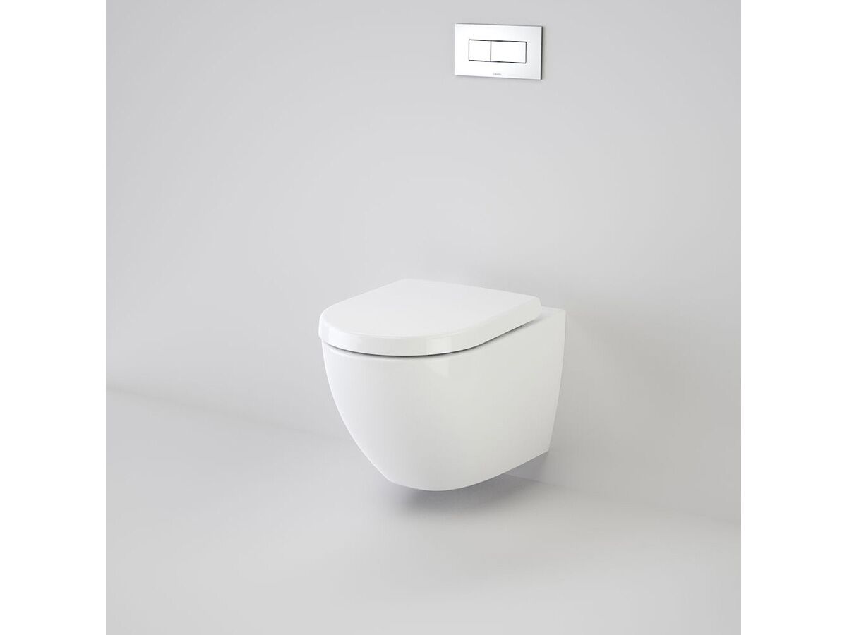 Caroma Urbane Invisi Wall Hung Toilet Suite with Arc Soft Close Seat White (4 Star) from Reece