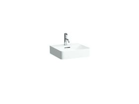 LAUFEN Val Wall / Counter Basin with Overflow 1 Taphole 450mm White