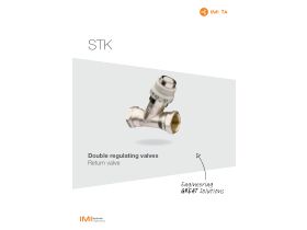 Specification Sheet - TA STK Double Regulating Valve