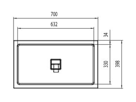 Alape X-Plicit Deep Inset Basin 1 Taphole 700mm White