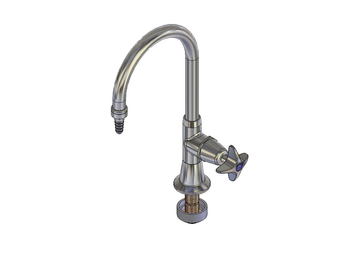 Enware Lab Type 16 Outlet with Fixed Stop Valve (3 Star)