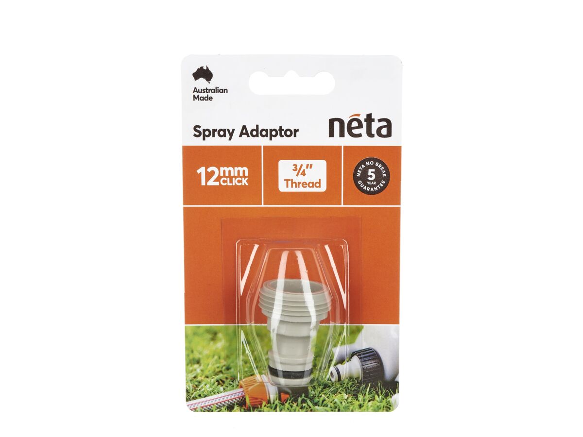 Neta Plastic 3/4" Spray Adaptor 12mm H"
