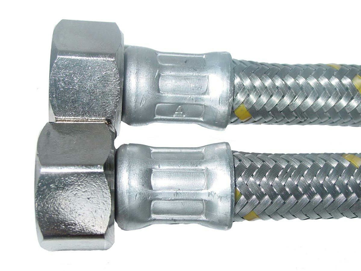 Flexible Hose 10mm Gas (1/2" Female x Female) 900mm from Reece