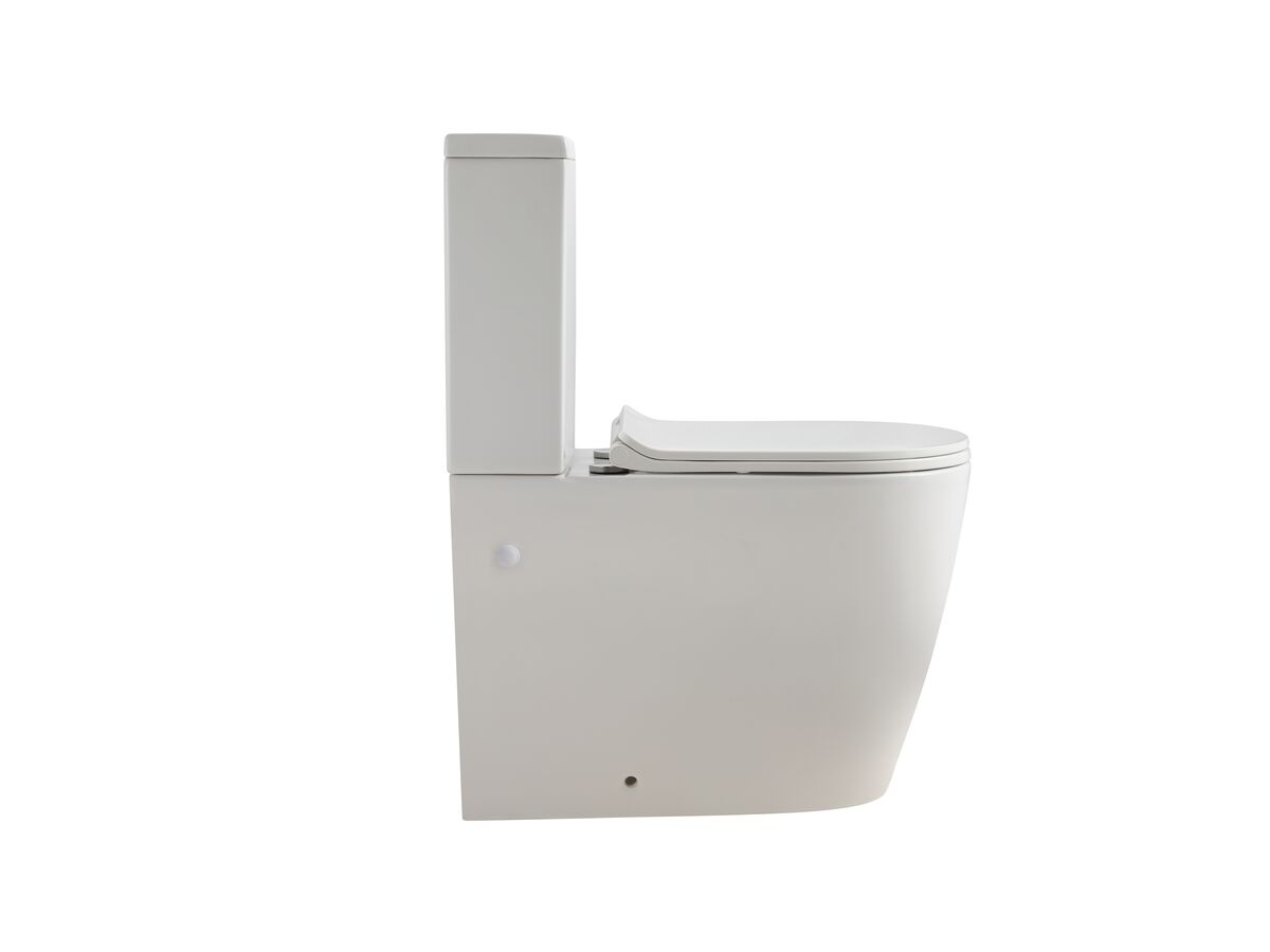 Kado Lux Close Coupled Back To Wall Rimless Overheight Bottom Inlet
