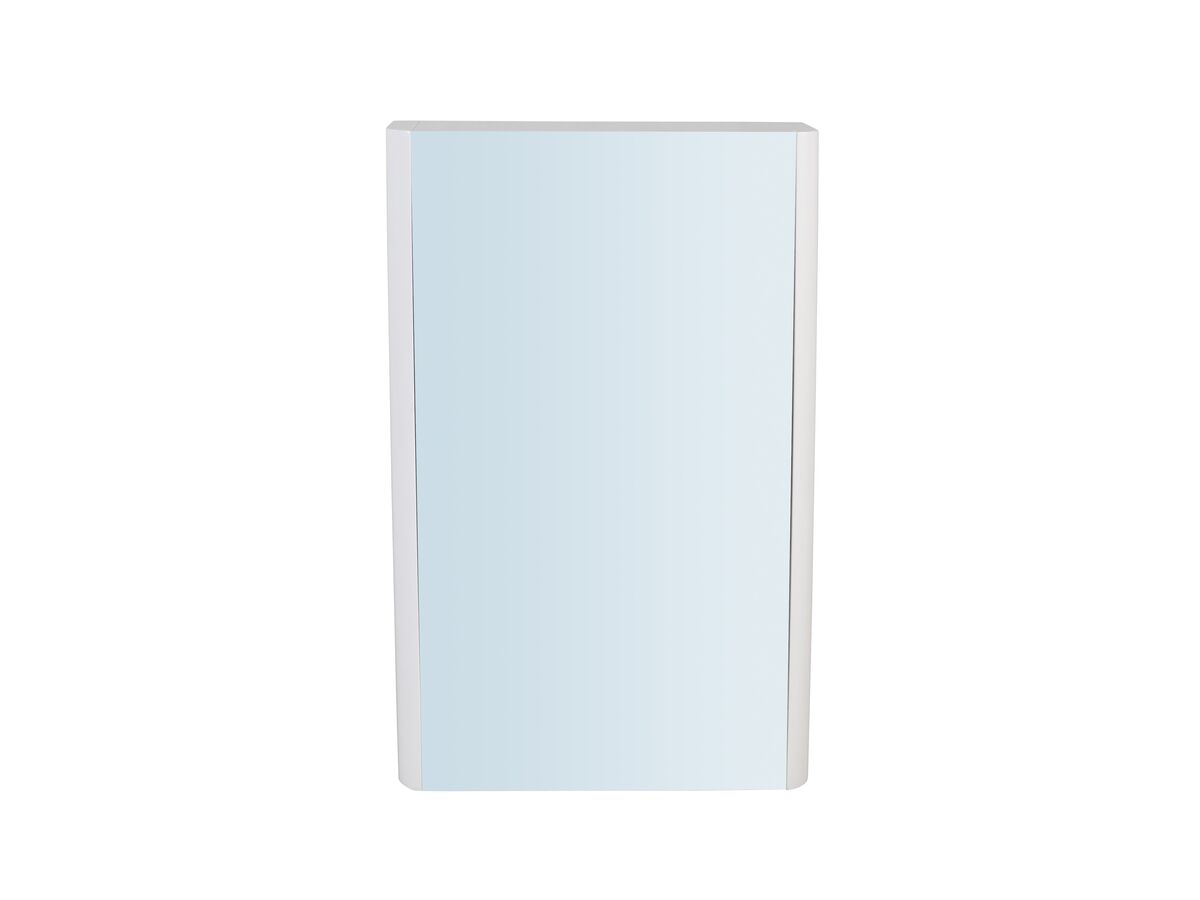 Posh Solus 500mm Mirror Cabinet 1 Door White