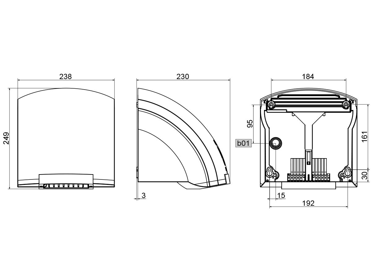 Stiebel Eltron Hand Dryer ABS White from Reece