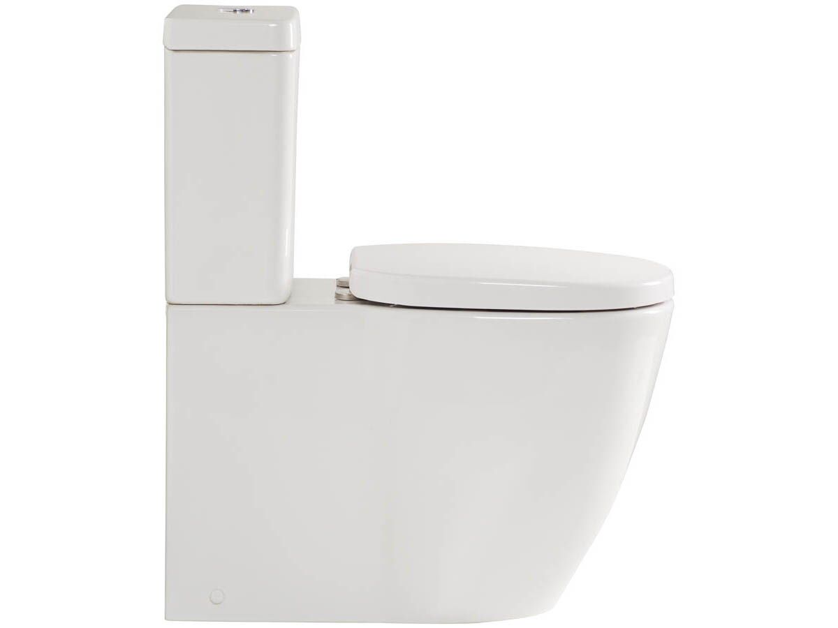 American Standard Concept Overheight Close Coupled Back to Wall Back Inlet Toilet Suite with a Soft Close Quick Release White Seat (4 Star)