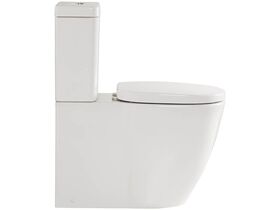 American Standard Concept Overheight Close Coupled Back to Wall Back Inlet Toilet Suite with a Soft Close Quick Release White Seat (4 Star)