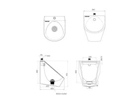 Britex Wall Hung Urinal (5 Star)