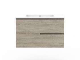 Posh Domaine Plus Ensuite 900mm Wall Hung Vanity Cast Marble Top