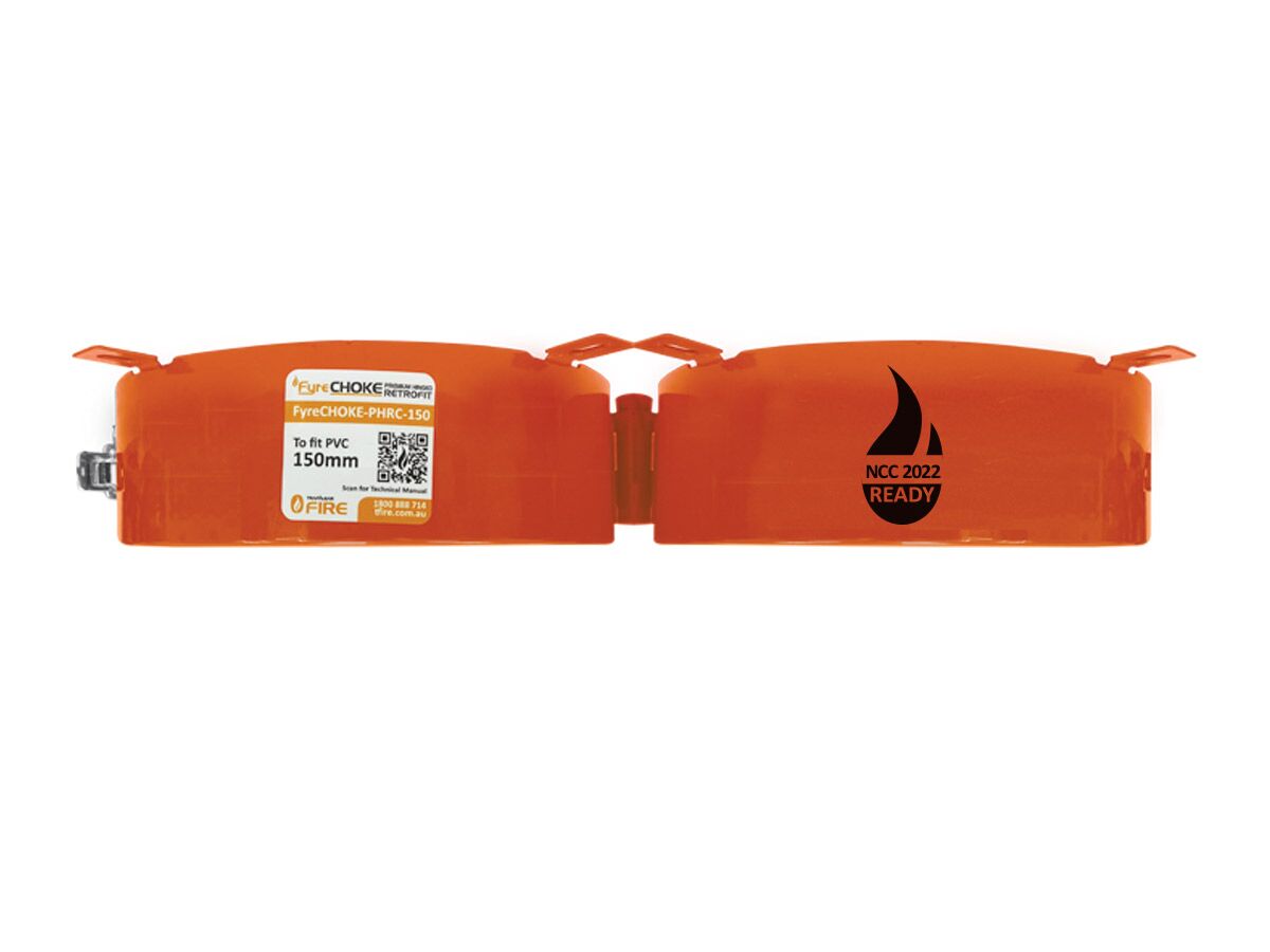 FyreCHOKE Premium Hinged Retrofit Fire Collar 150mm