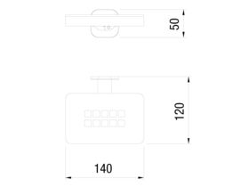 Teknobili Loop Wall Mount Soap Dish Chrome