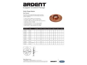 Specification Sheet - Ardent Copper Flange Table E