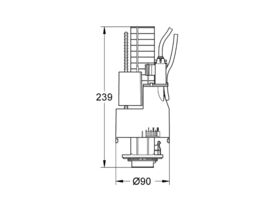 GROHE Dual Flush Outlet Valve 42774000