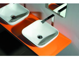 AXA Uno Above Counter Basin No Taphole 400mm White