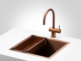 Memo Zenna Single Bowl Sink Stainless Steel Nanoplated Bronze
