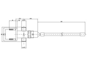 FloStop Timed Flow Knee Operated Valve with Fixed Outlet