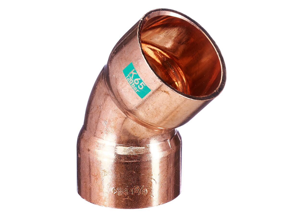Henry K65 Copper Elbow 45 Degree Elbow (Male to Female) 1 3/8" from Reece