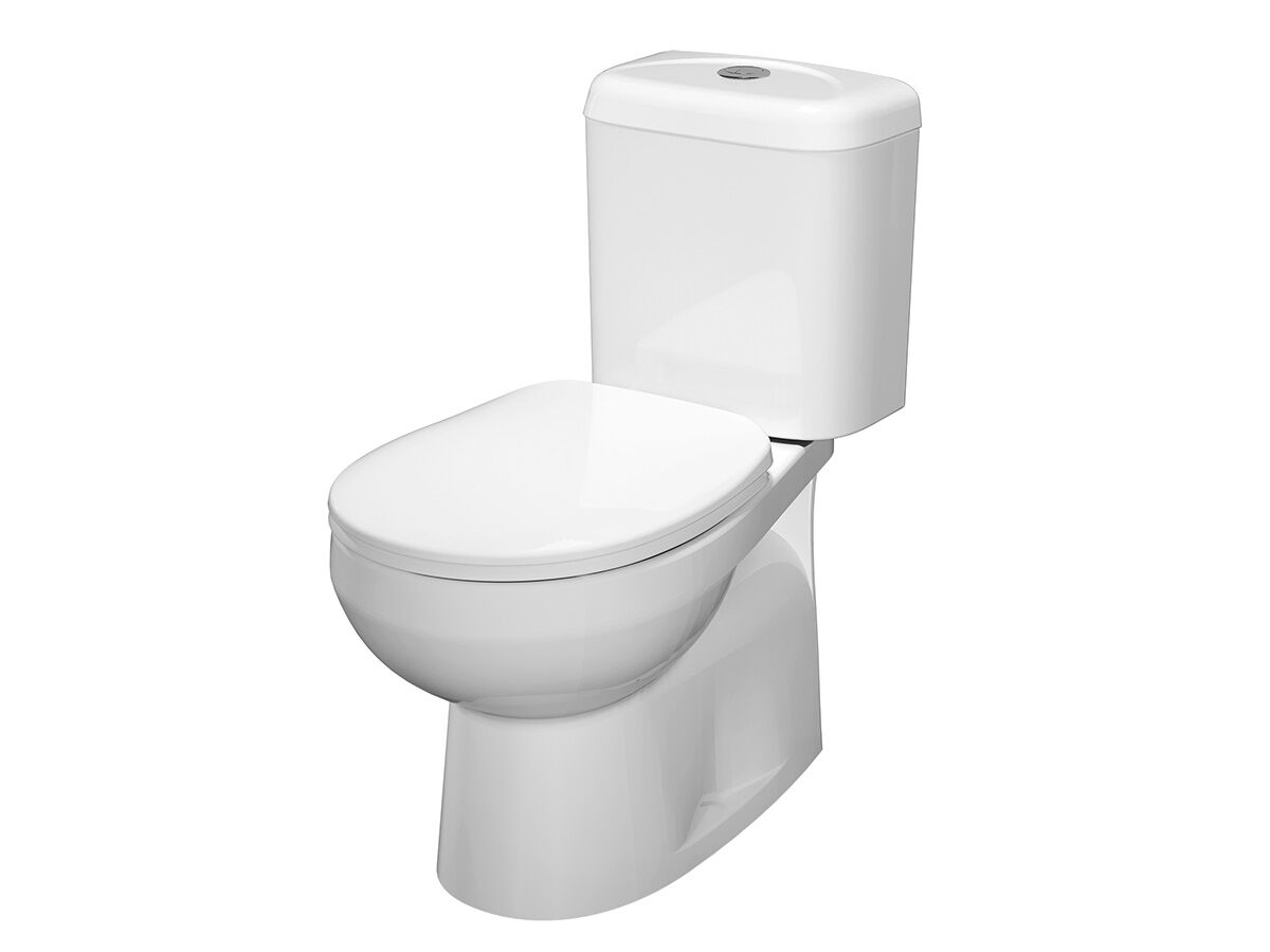 Stylus Prima II Close Coupled Toilet Suite S Trap White (4 Star)