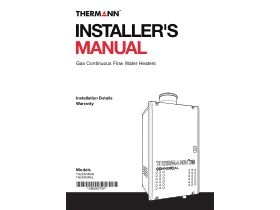 Installation Manual - Thermann Commercial 28L Indoor