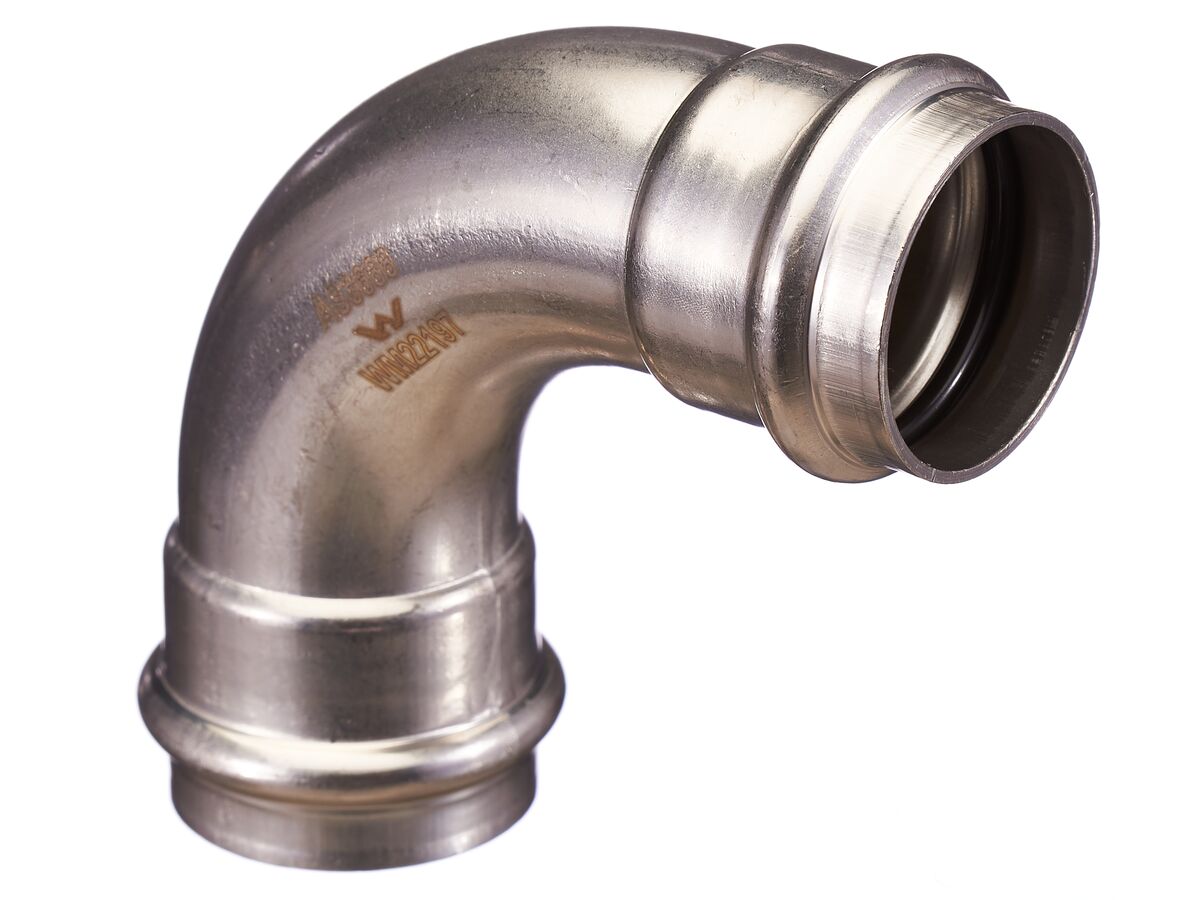 >B< Press Stainless Steel Elbow 90 Degree x 35mm