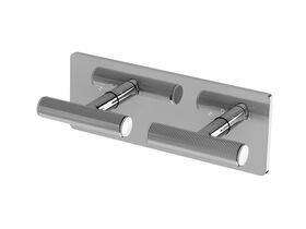 Hero - Milli Etch Progressive Dual Mixer Tap System with Square Backplate Chrome