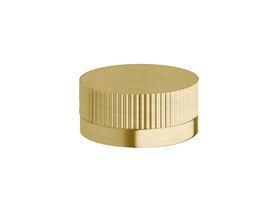 Milli Pure Progressive Hob Mixer Tap with Linear Textured Handle PVD Brushed Gold