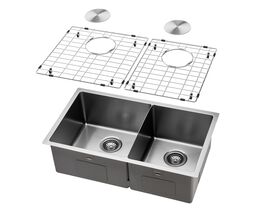 Supporting Image 02 - Memo Zenna 1 3/4 Bowl Sink Stainless Steel Nanoplated Nickel