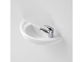 Caroma Compact Wall Basin Overflow 1 Taphole White