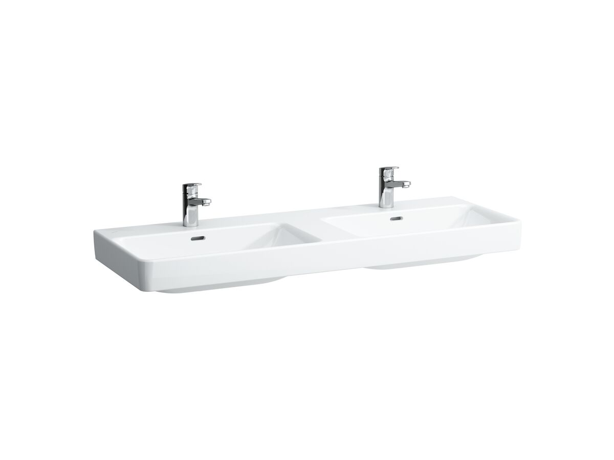 LAUFEN Pro S Wall Basin 2 Taphole with Overflow 1300x465