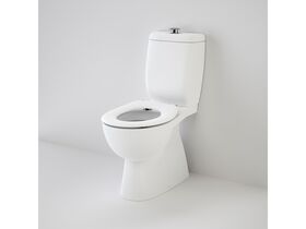 Caravelle Support Toilet Suite with Single Flap White Seat White (4 Star)