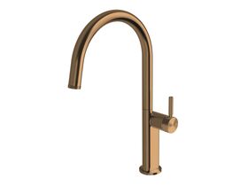 Hero - Milli Etch Gooseneck Sink Mixer Brushed Bronze (5 Star)