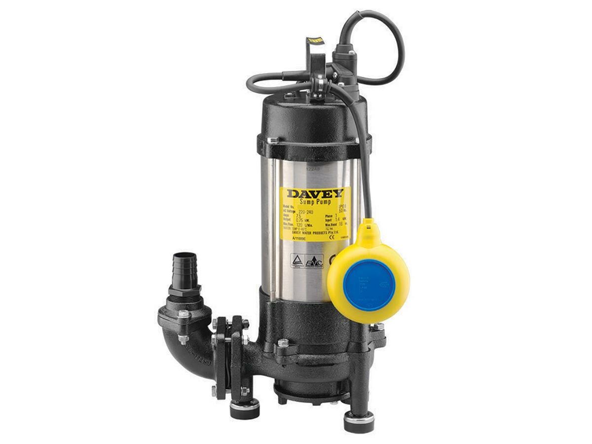 Davey Grinder Sump Pump D75GA from Reece