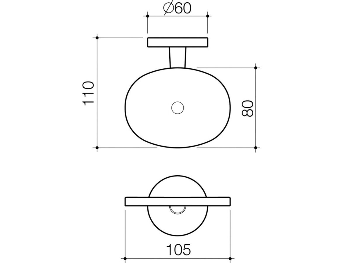 Caroma Liano Nexus Soap Dish/Basket Black