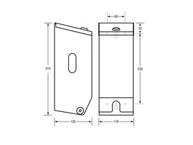 Toilet Roll Disp Dbl Lockable Stainless Steel