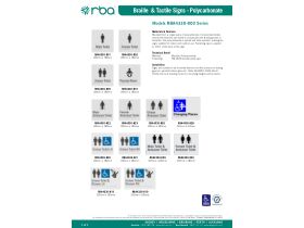 Specification Sheet - Budget Braille Tactile Sign