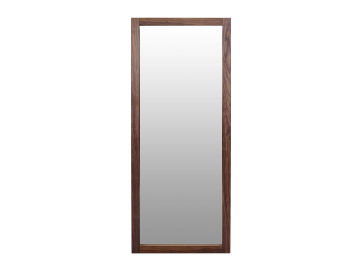 Mizu Bloc Wall Mounted Mirror 1500 x 600mm Walnut