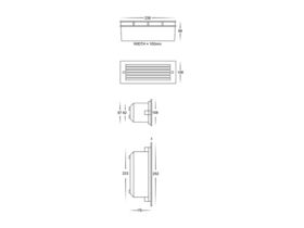 Havit Stainless Steel 316 LED Brick Light with Grill 10w