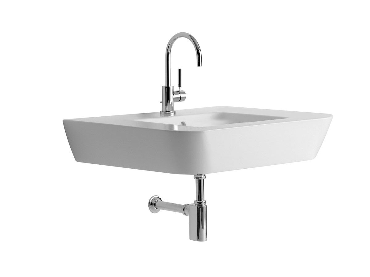 Pozzi Ginori Q3 Wall Basin 700x530mm 1 Taphole White