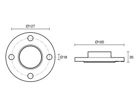 CTS Flange Adaptor Table E 65mm