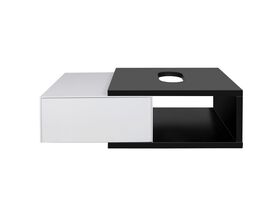 Mizu Bloc Wall Hung Vanity Unit No Basin 900mm Black/ White