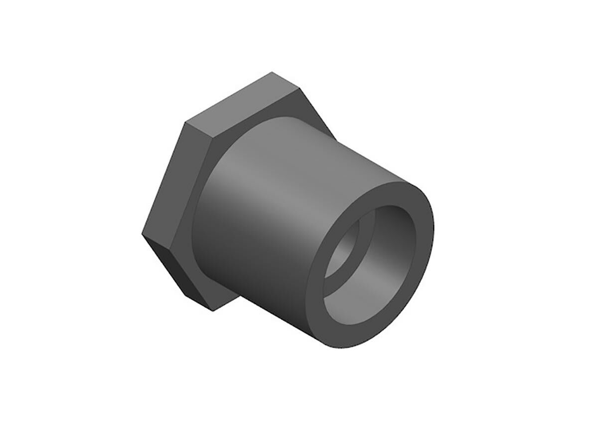 Schedule 80 PVCU Plain Reducing Bush 15mm x 10mm from Reece