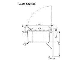 Cleaners Sink & Grate with Brackets Stainless Steel