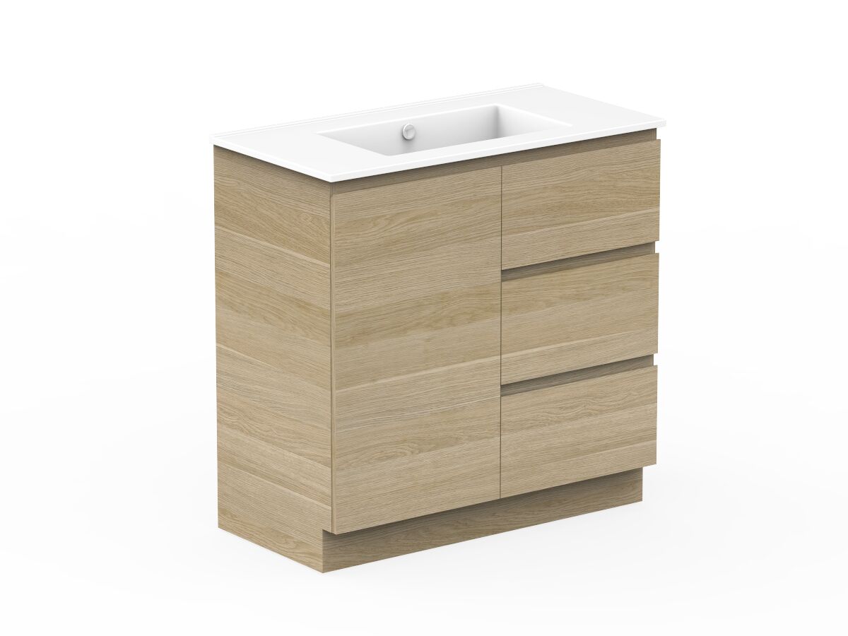 Posh Domaine Plus 900mm Floor Mount Vanity Unit Conventional Ceramic