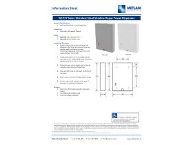 Installation Instructions - Paper Towel Disp Slim (Interleaved) Stainless Steel