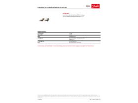 Specification Sheet - Danfoss Needle Set with ball valve (2pcs) for PFM1000
